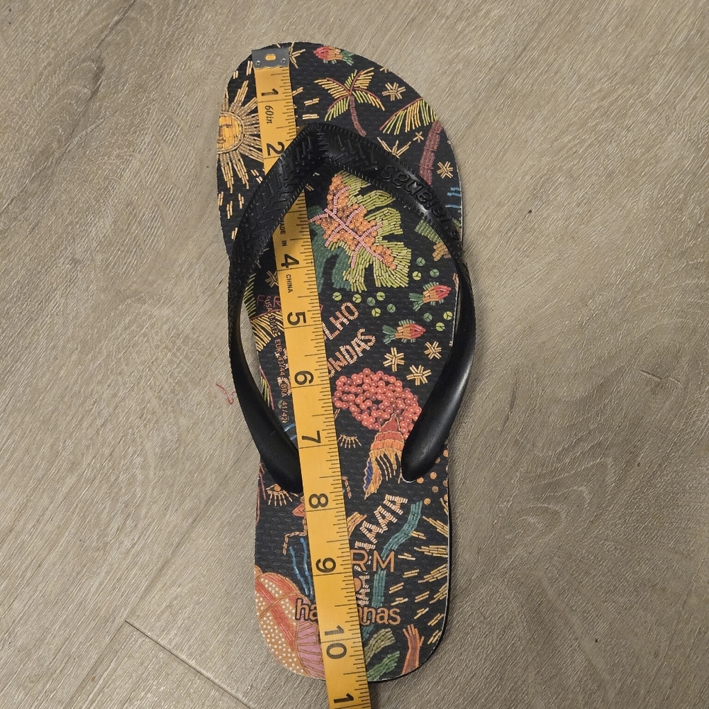 Havaianas X Farm Rio Tropical Dia De Sol Sandals Flip Flops - Picture 9 of 10